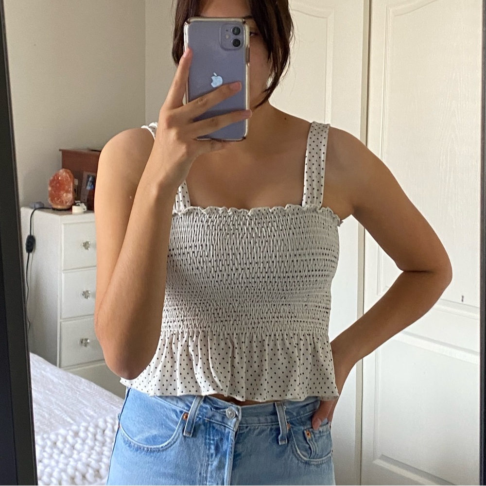Urban Outfitters cropped peplum top